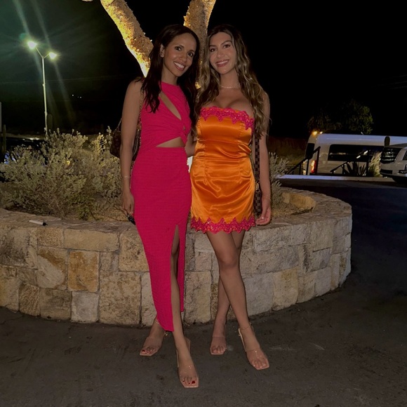 Pink Cutout Dress - Picture 4 of 5